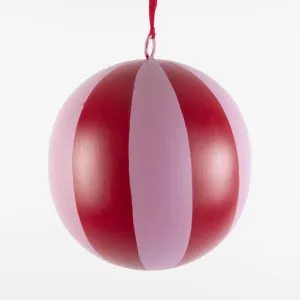 La Dolce Vita Striped Iron Bauble Large by Vixen & Velvet, a Christmas for sale on Style Sourcebook
