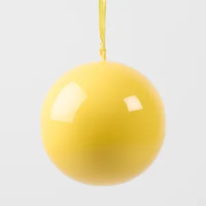 Glossy Iron Bauble Small Yellow by Vixen & Velvet, a Christmas for sale on Style Sourcebook