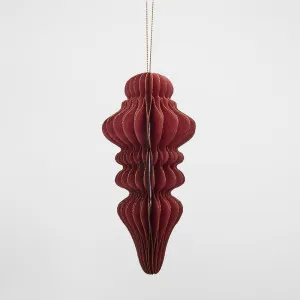 Paper Finial Decoration Red by Vixen & Velvet, a Christmas for sale on Style Sourcebook