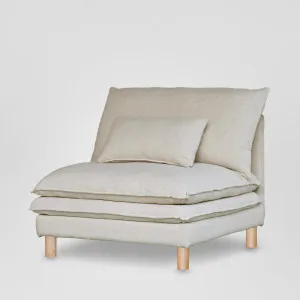 Aura Single Seater Sofa With Cover Natural by MRD Home, a Sofas for sale on Style Sourcebook