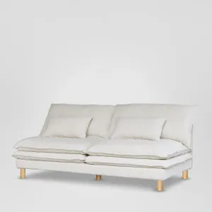 Aura 2str No Arms Sofa Base with Cover White by MRD Home, a Sofas for sale on Style Sourcebook