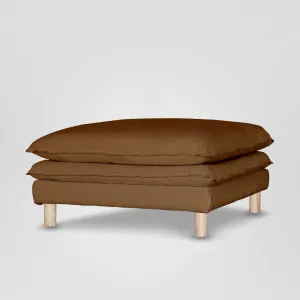Aura Ottoman With Cover Brown by MRD Home, a Ottomans for sale on Style Sourcebook