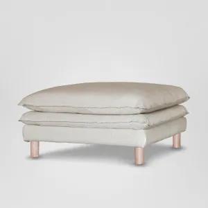 Aura Ottoman With Cover Natural by MRD Home, a Ottomans for sale on Style Sourcebook