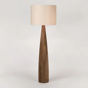 Samson Wood Floor Lamp Saddle Base with Natural Shade by MRD Home, a Floor Lamps for sale on Style Sourcebook
