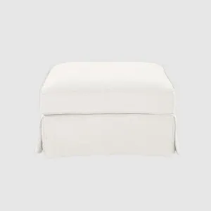 Noosa Hamptons Ottoman Ivory by OneWorld Collection, a Ottomans for sale on Style Sourcebook
