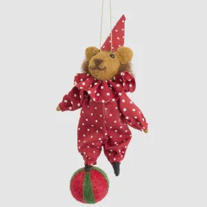 Cyrus Circus Lion on Ball Hanging Decoration by Vixen & Velvet, a Christmas for sale on Style Sourcebook