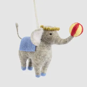 Marcel Elephant Circus Hanging Decoration by Vixen & Velvet, a Christmas for sale on Style Sourcebook