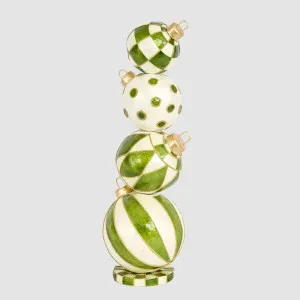 Green Capiz Bauble Stack Table Decor by Vixen & Velvet, a Christmas for sale on Style Sourcebook