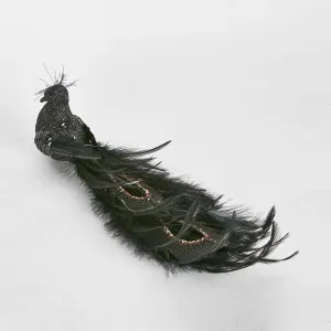 Nayle Clip on Peacock Black by Vixen & Velvet, a Christmas for sale on Style Sourcebook