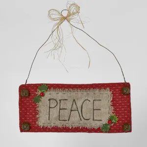 Peace Hanging Sign by Vixen & Velvet, a Christmas for sale on Style Sourcebook