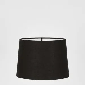 Linen Drum Lamp Shade Small Black by Emac & Lawton, a Lamp Shades for sale on Style Sourcebook