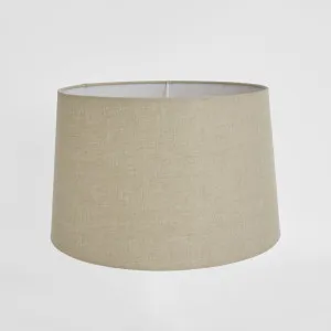Linen Drum Lamp Shade Large Dark Natural by Emac & Lawton, a Lamp Shades for sale on Style Sourcebook