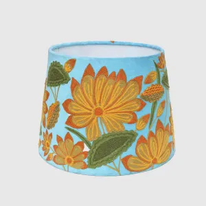 SunFlower Drum Shade 30x30m Aqua by Ruby Star, a Lamp Shades for sale on Style Sourcebook