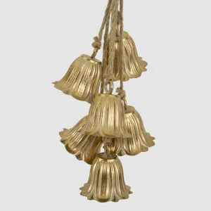 Golden Tulip Hanging Bell Bunch by Vixen & Velvet, a Christmas for sale on Style Sourcebook