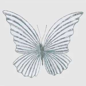 Serena Clip on Butterfly Large Blue by Vixen & Velvet, a Christmas for sale on Style Sourcebook