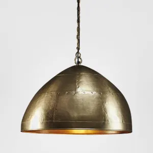 P51 Ceiling Pendant Medium Antique Brass by Zaffero, a Pendant Lighting for sale on Style Sourcebook