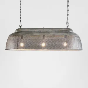 Riva Ceiling Pendant Long Zinc by Zaffero, a Pendant Lighting for sale on Style Sourcebook