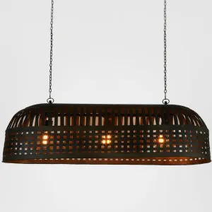 Esch Ceiling Pendant Extra Long Antique Black by Zaffero, a Pendant Lighting for sale on Style Sourcebook