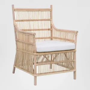 Haiti Wicker Armchair with Cushion - Outdoor Under-Cover by Florabelle Living, a Chairs for sale on Style Sourcebook
