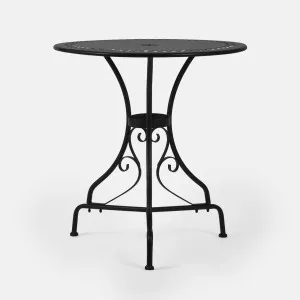 Annabel Round Table 70cm Black -Outdoor Bistro dining by Florabelle Living, a Dining Tables for sale on Style Sourcebook