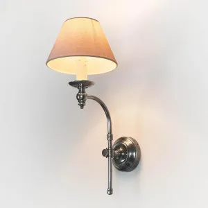 Soho Curved Wall Light Base Antique Silver by Emac & Lawton, a Wall Lighting for sale on Style Sourcebook