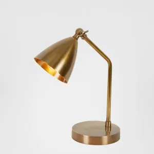Hastings Desk Lamp Antique Brass by Emac & Lawton, a Desk Lamps for sale on Style Sourcebook