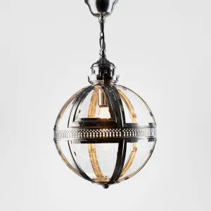Saxon Ceiling Pendant Small Shiny Nickel by Emac & Lawton, a Pendant Lighting for sale on Style Sourcebook