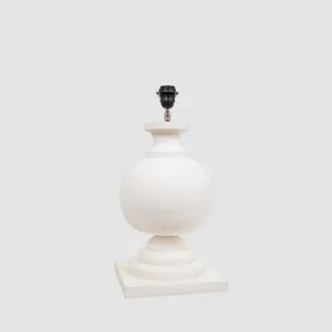 Coach Table Lamp Base White- Base Only by Zaffero, a Table & Bedside Lamps for sale on Style Sourcebook