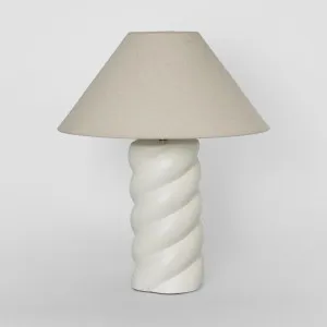 Twist Column Lamp & Shade by Emac & Lawton, a Table & Bedside Lamps for sale on Style Sourcebook