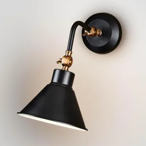 Nevada Wall Light Black by Emac & Lawton, a Wall Lighting for sale on Style Sourcebook