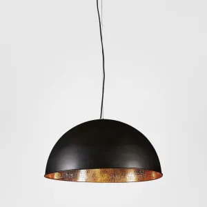 Alfresco Dome Ceiling Pendant Lamp Black and Copper by Emac & Lawton, a Pendant Lighting for sale on Style Sourcebook