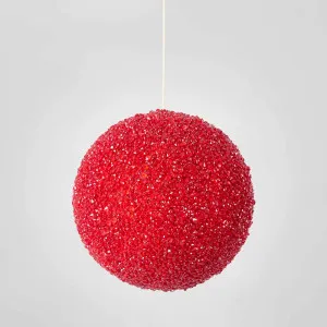 Ice Bauble Red Small by Vixen & Velvet, a Christmas for sale on Style Sourcebook