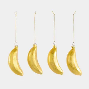 Sugared Banana Decorations - Set of 4 by Vixen & Velvet, a Christmas for sale on Style Sourcebook
