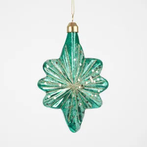 Majestic Emerald Star Tree Decoration Green by Vixen & Velvet, a Christmas for sale on Style Sourcebook