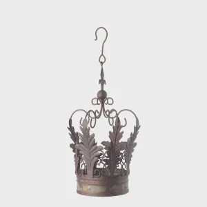 Antiqed Metal Imperial Hanging Crown Small by Vixen & Velvet, a Christmas for sale on Style Sourcebook