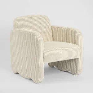 Margot Armchair Natural/White Stripe by MRD Home, a Chairs for sale on Style Sourcebook