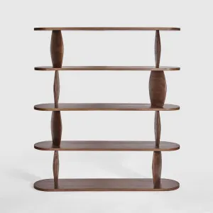 Pebble Shelf Dark Walnut by MRD Home, a Sideboards, Buffets & Trolleys for sale on Style Sourcebook