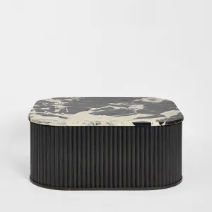 Noir Marble & Black Oak Coffee Table by MRD Home, a Coffee Table for sale on Style Sourcebook