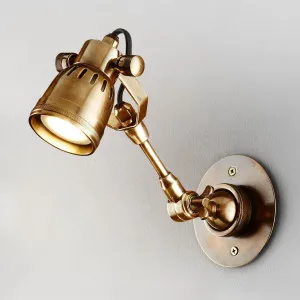 Seattle Long Arm Wall Light Brass by Emac & Lawton, a Wall Lighting for sale on Style Sourcebook