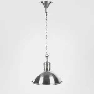 Boston Dome Ceiling Pendant Silver by Emac & Lawton, a Pendant Lighting for sale on Style Sourcebook