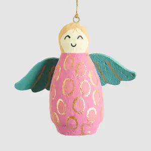 Mache Angel Hanging Decoration Hot Pink by Vixen & Velvet, a Christmas for sale on Style Sourcebook