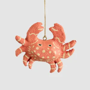 Mache Crab Hanging Decoration by Vixen & Velvet, a Christmas for sale on Style Sourcebook