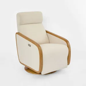 Seaford Electric Recliner Chair Beige by OneWorld Collection, a Chairs for sale on Style Sourcebook