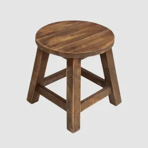 Colmar Round Stool Brown by PERFECT PIECES, a Ottomans for sale on Style Sourcebook