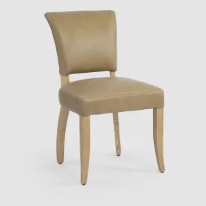 Claude Oakwood Leather Dining Chair by OneWorld Collection, a Dining Chairs for sale on Style Sourcebook