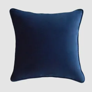55cm Throw Cushion Navy Velvet by OneWorld Collection, a Cushions, Decorative Pillows for sale on Style Sourcebook