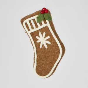 Holly Gingerbread Stocking by Vixen & Velvet, a Christmas for sale on Style Sourcebook