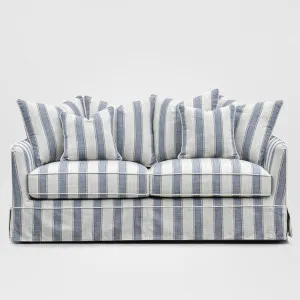 Noosa Hamptons 2 Seat Sofa Bed Noosa Blue Sky Stripe by OneWorld Collection, a Sofas for sale on Style Sourcebook