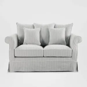 Avalon Hamptons 2 Seat Sofa Cloud Stripe by OneWorld Collection, a Sofas for sale on Style Sourcebook