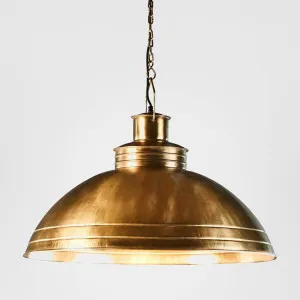 Sheldon Ceiling Pendant Antique Brass by Zaffero, a Pendant Lighting for sale on Style Sourcebook